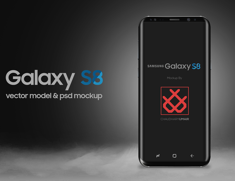 Samsung Galaxy S8 Mockup PSD