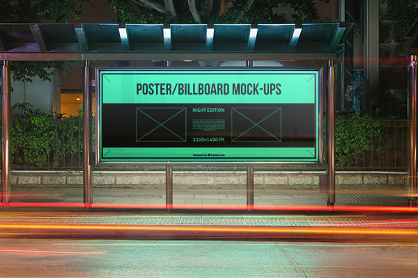 Ten urban psoter mockup templates