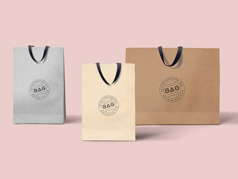 Three free bags mockup