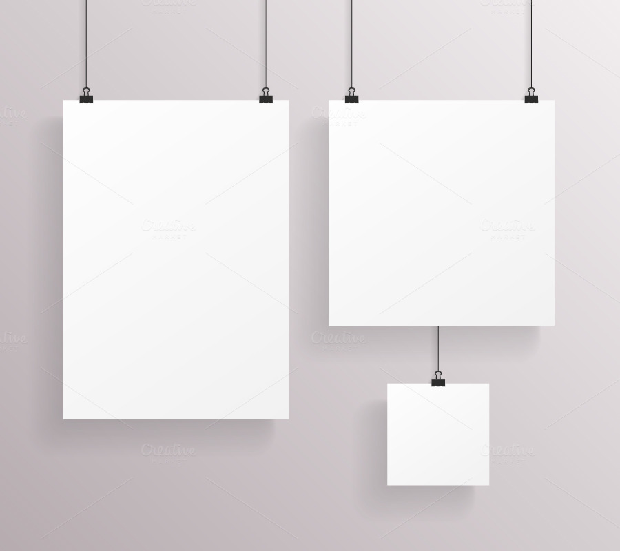 Square Poster Mockup Models