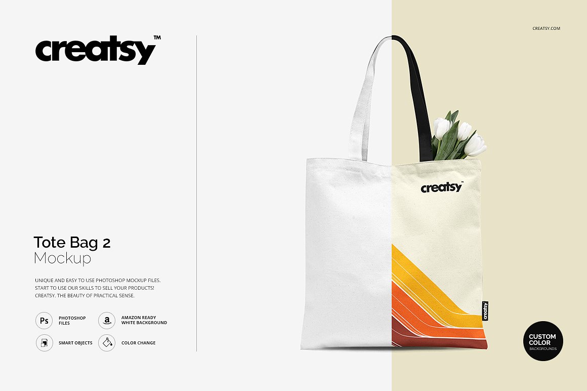 Tote bag mockup set