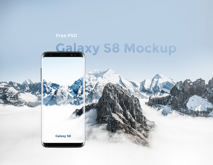 Samsung Galaxy S8 Mockup PSD