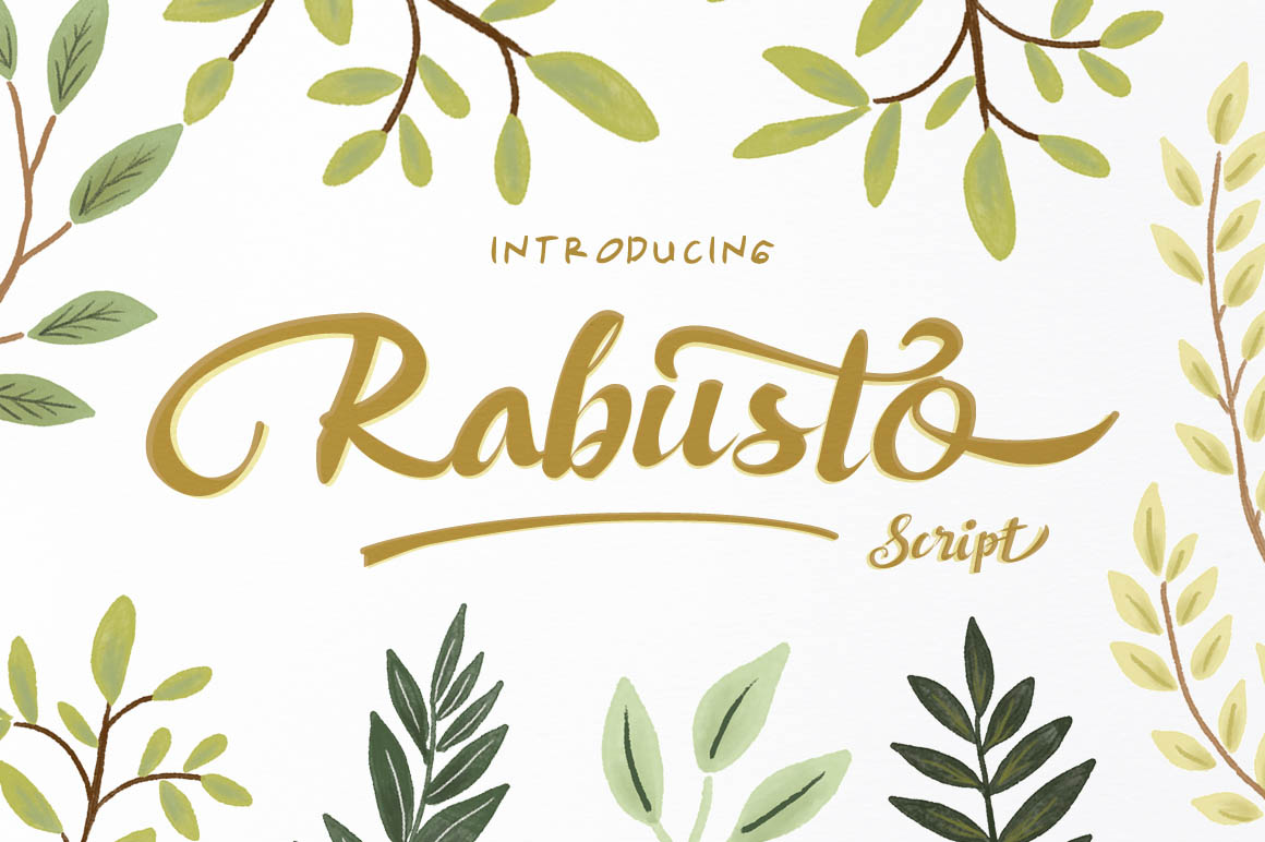 A free script based font