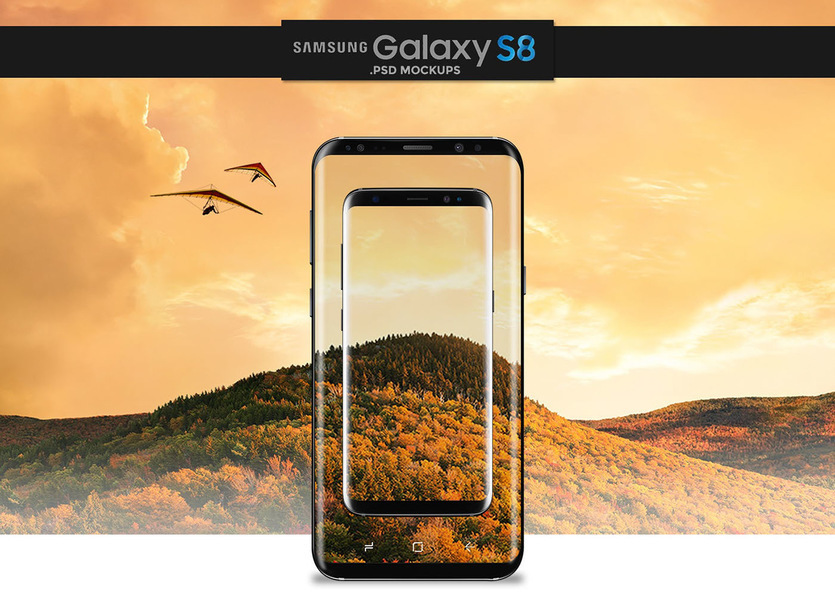 Samsung Galaxy S8 PSD Mockup