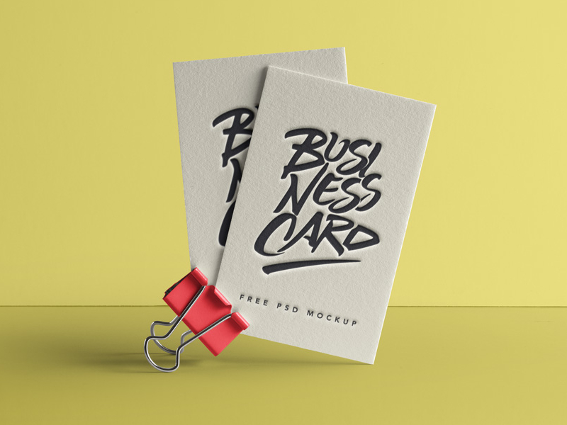 Free photoshop business card mockup