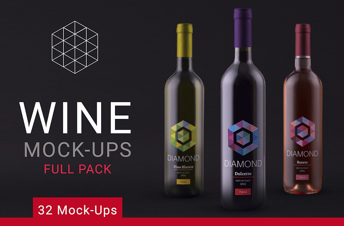 A wine mockup full pack