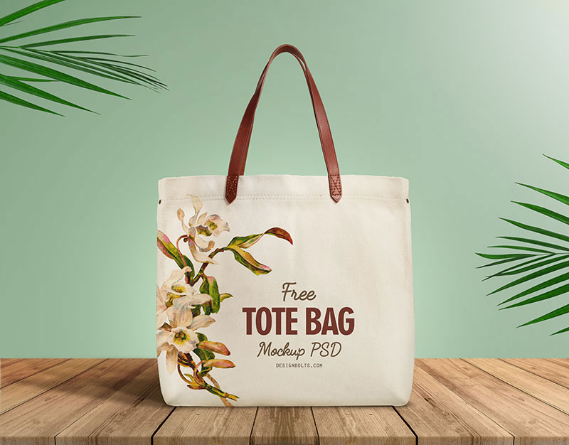 Free tote bag mockup psd