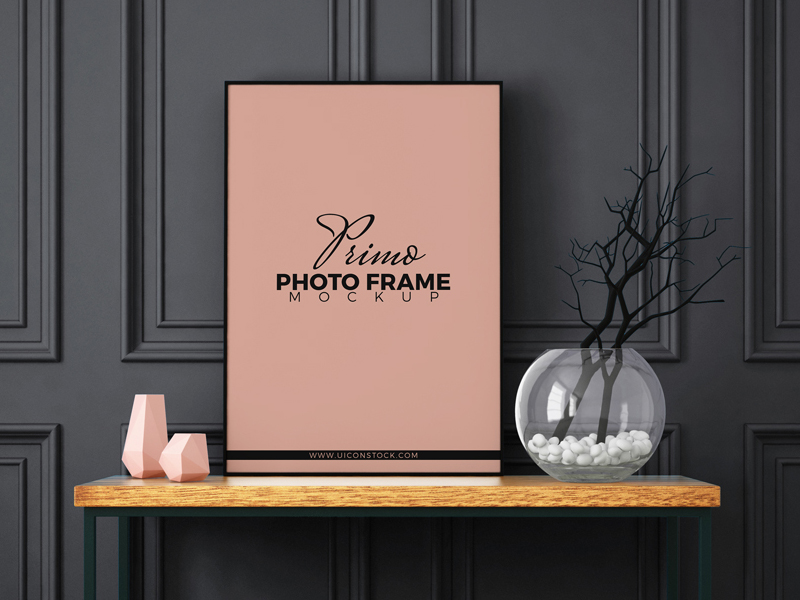 Free photo frame mockup template