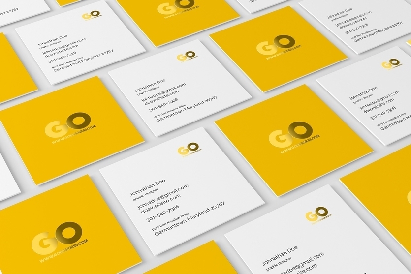 Download 30 Square Business Card Psd Mockup Templates Decolore Net PSD Mockup Templates