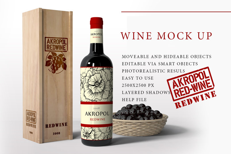 A wine mockup