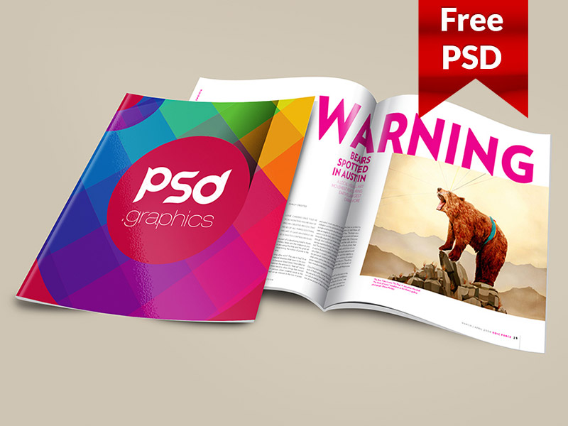 Download 40 Creative Magazine Psd Mockups Templates Decolore Net PSD Mockup Templates