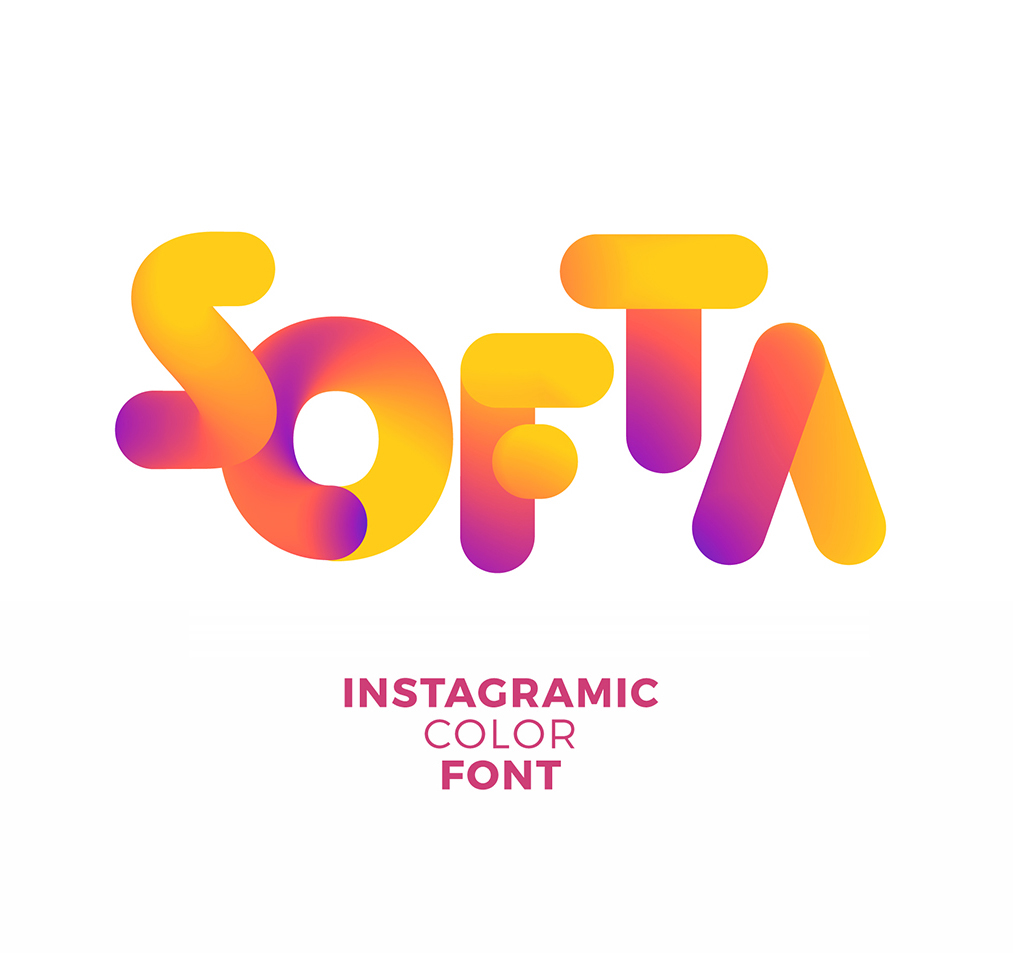 A free soft color font