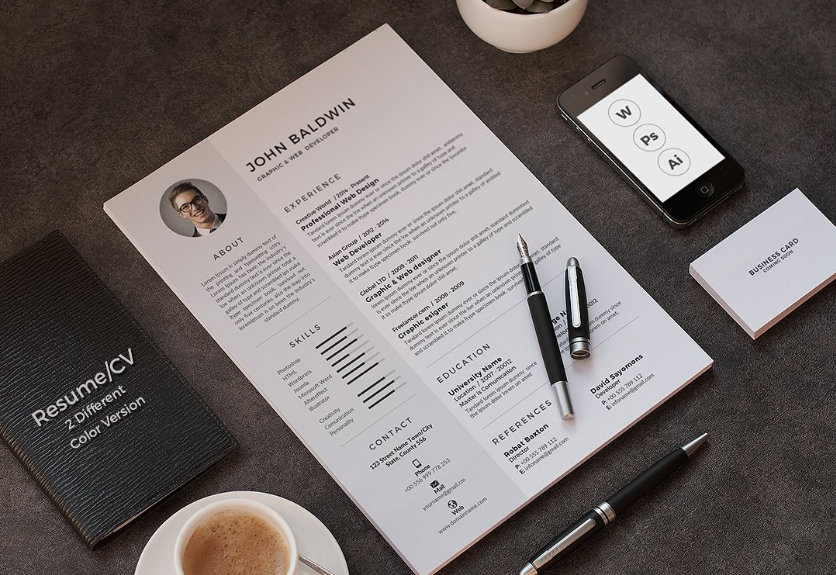 resume templates free download psd