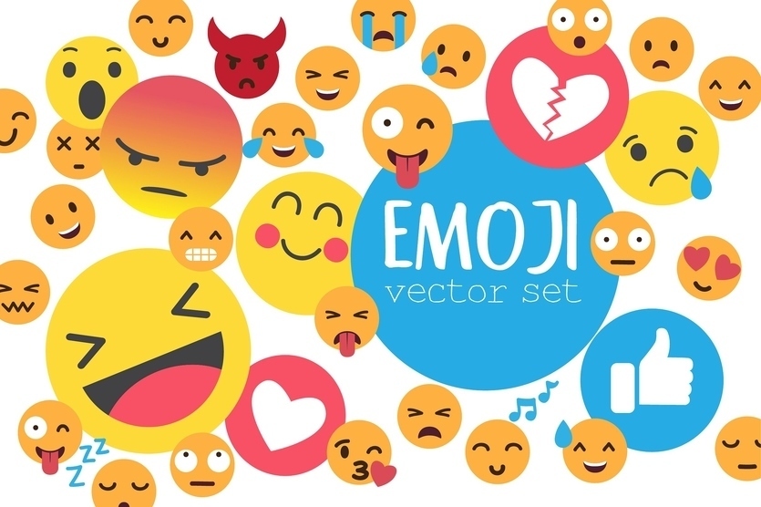 An emoji vector set