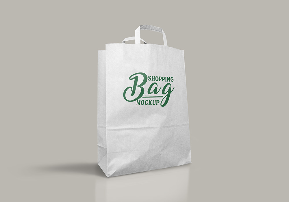 Free psd shopping bag mockup