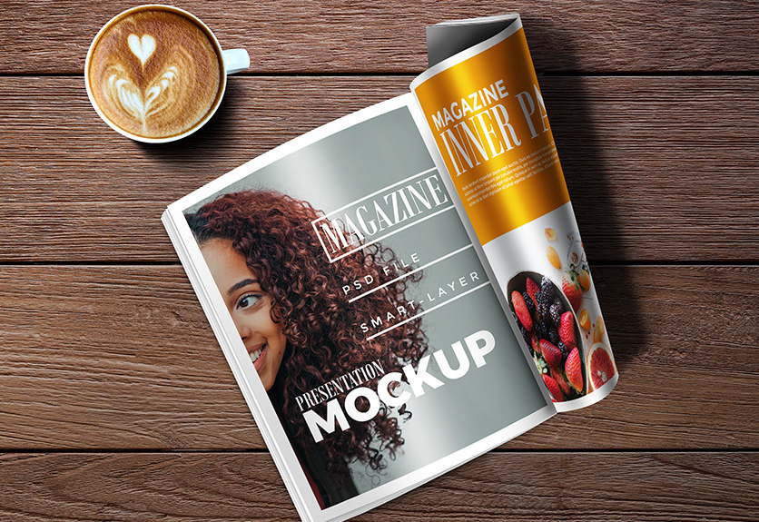 Download 40 Creative Magazine Psd Mockups Templates Decolore Net PSD Mockup Templates