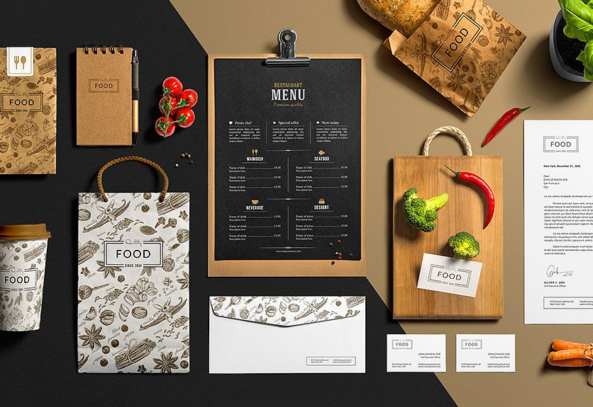 30 Best Restaurant Branding Psd Mockup Templates Decolore Net