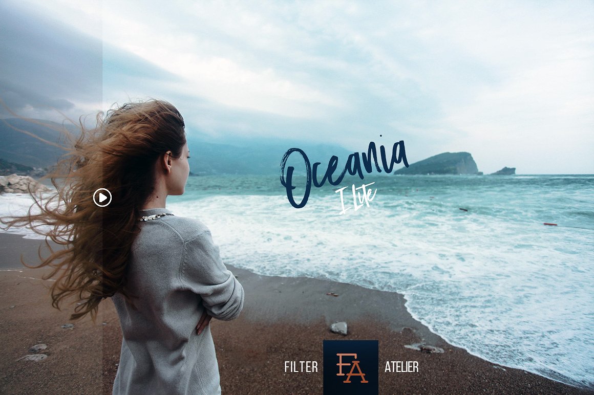 A set of ocean related photoshop actions
