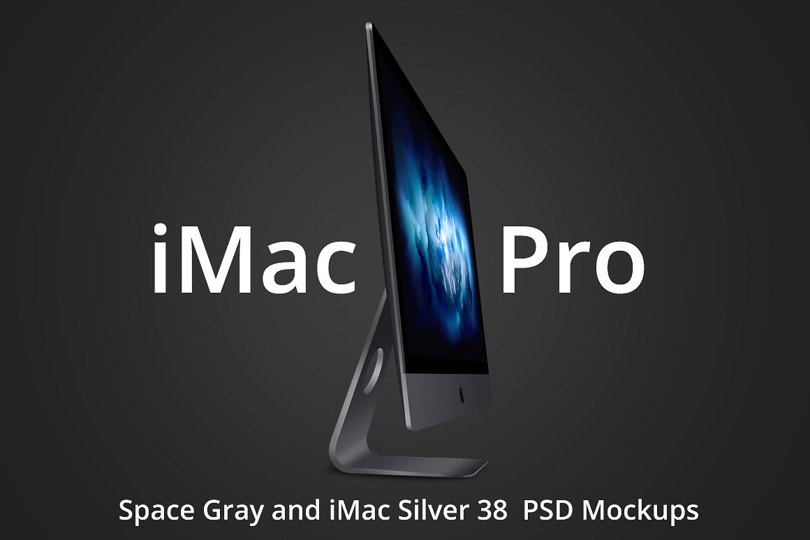 An imac pro mockup template