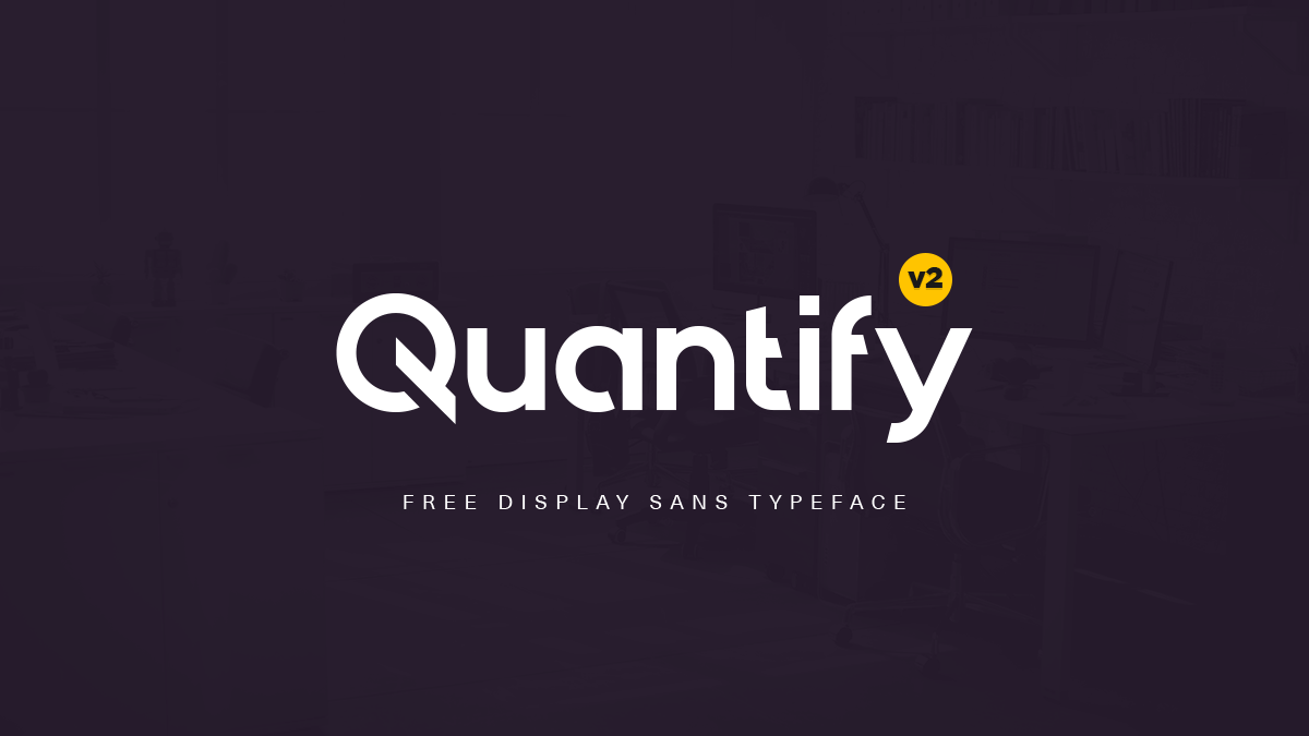 Free display sans typeface