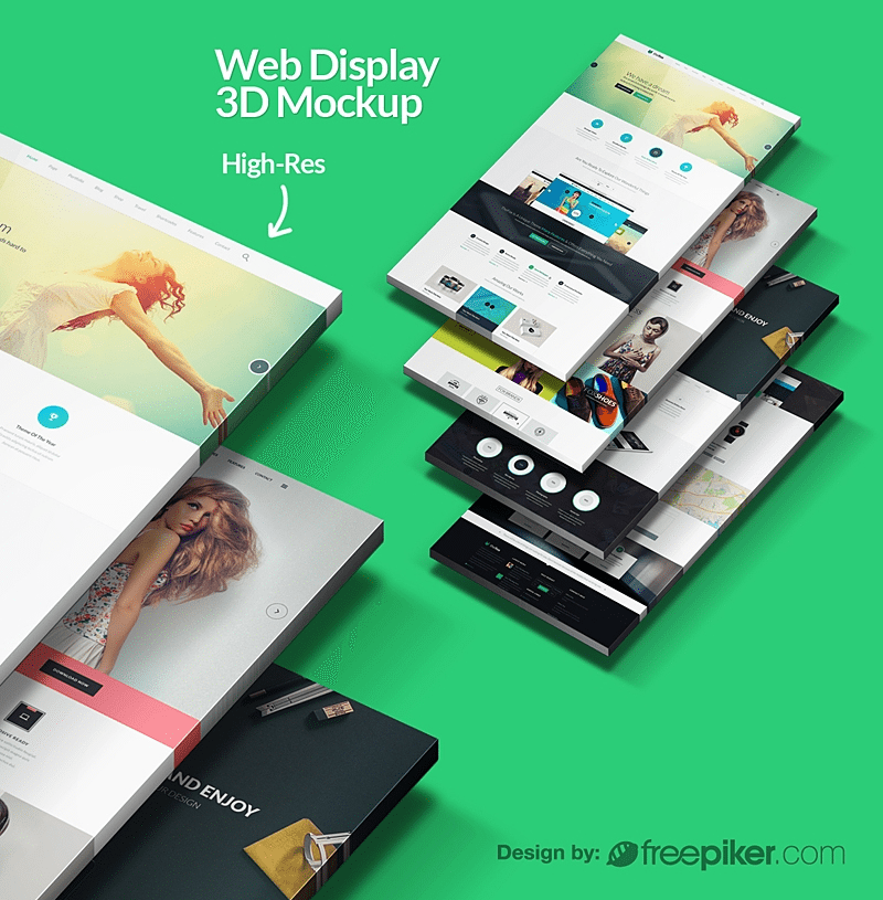 Download 30+ Perspective Website Design PSD Mockups | Decolore.Net