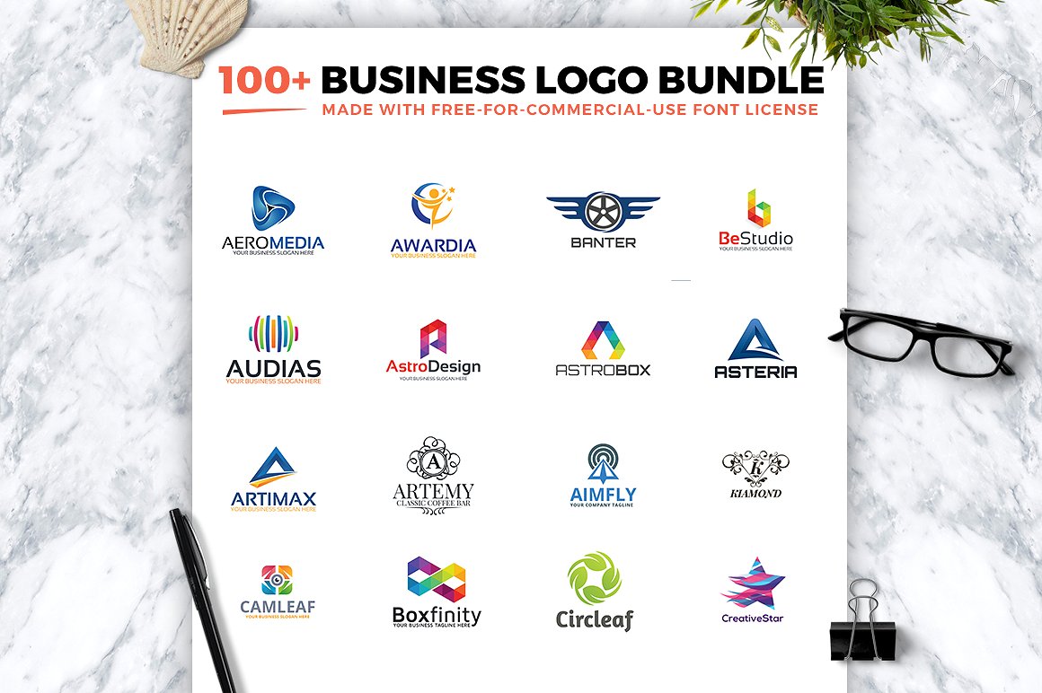 A business logo templates bundle