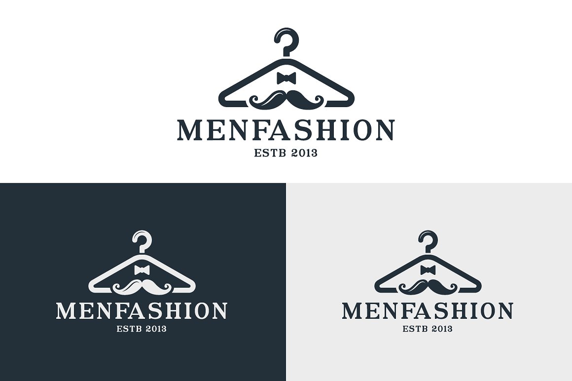 A man fashion logo template
