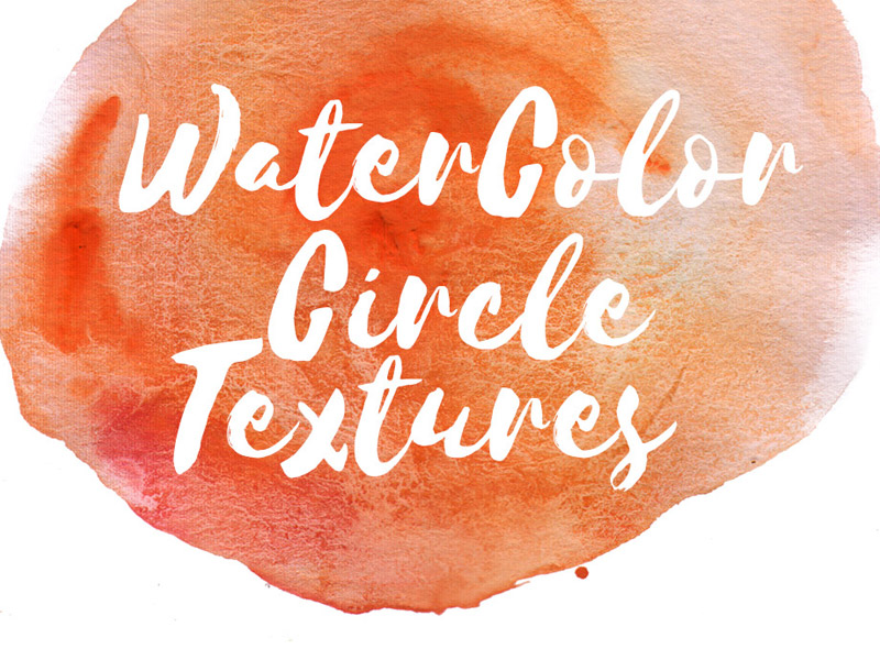 Watercolor circle textures