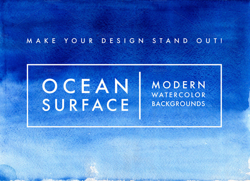 A blue ocean surface textures