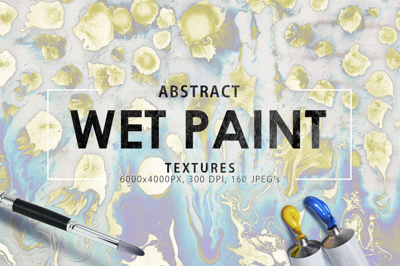 An abstarct wet paint textures