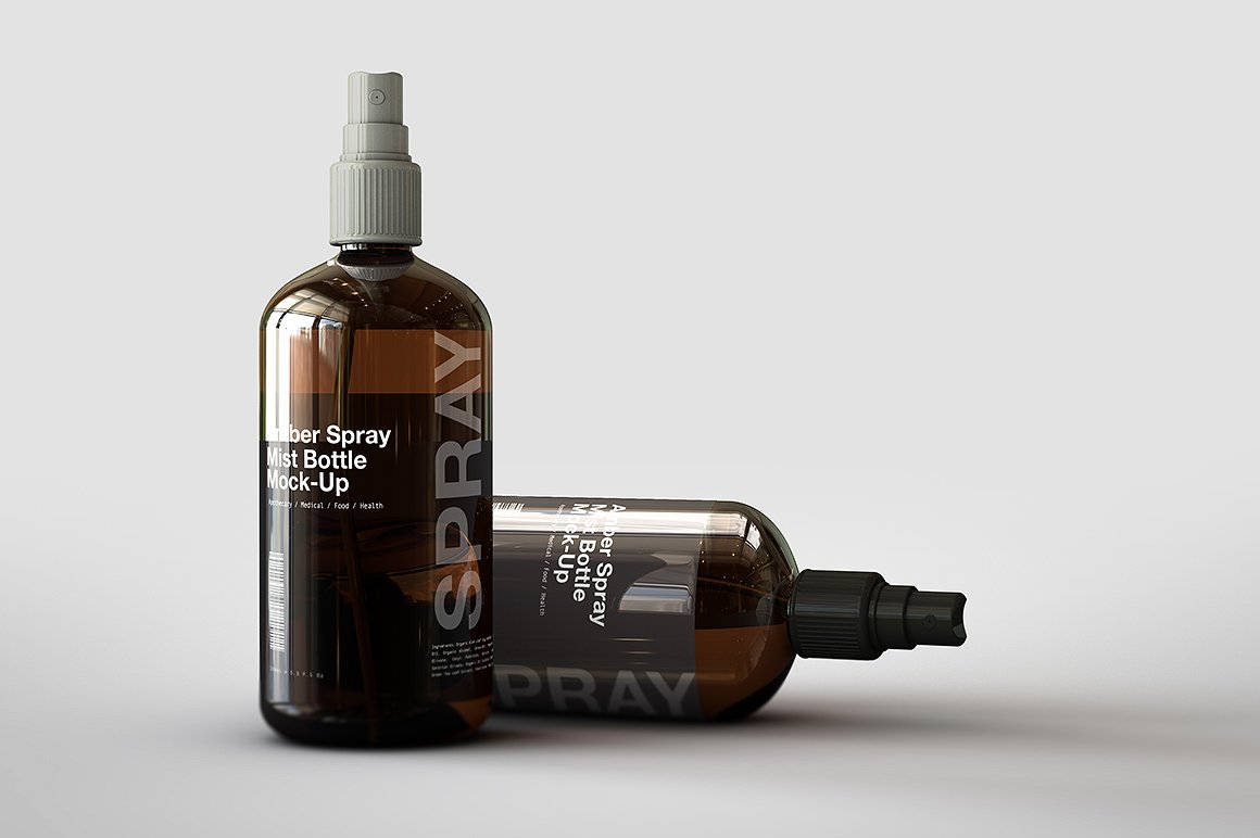 Cosmetics Items With Spray Bottles Mockup Mockup World