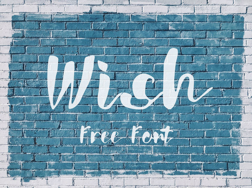 A free wish font