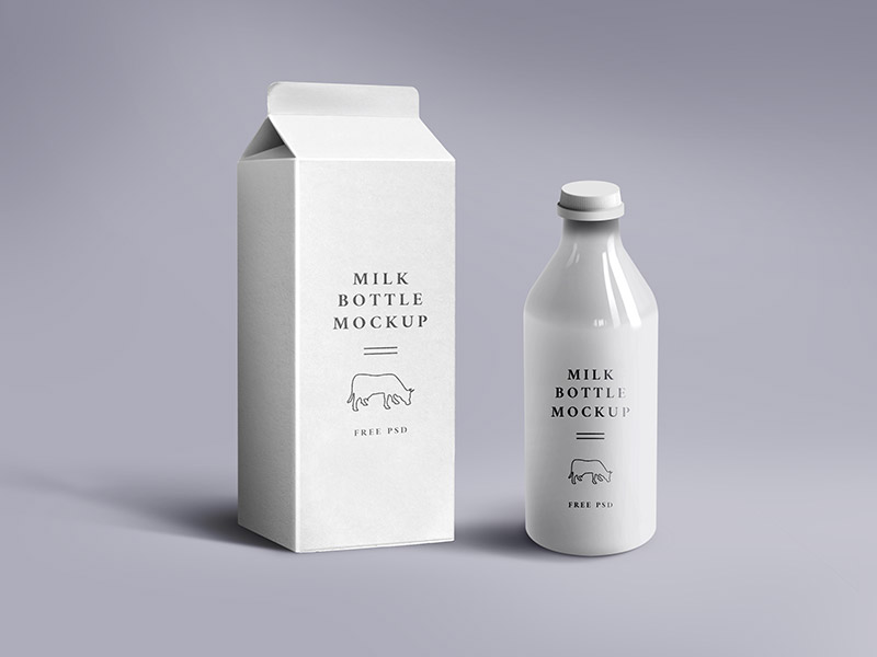 Download 50+ Milk & Yogurt Packaging PSD Mockups | Decolore.Net