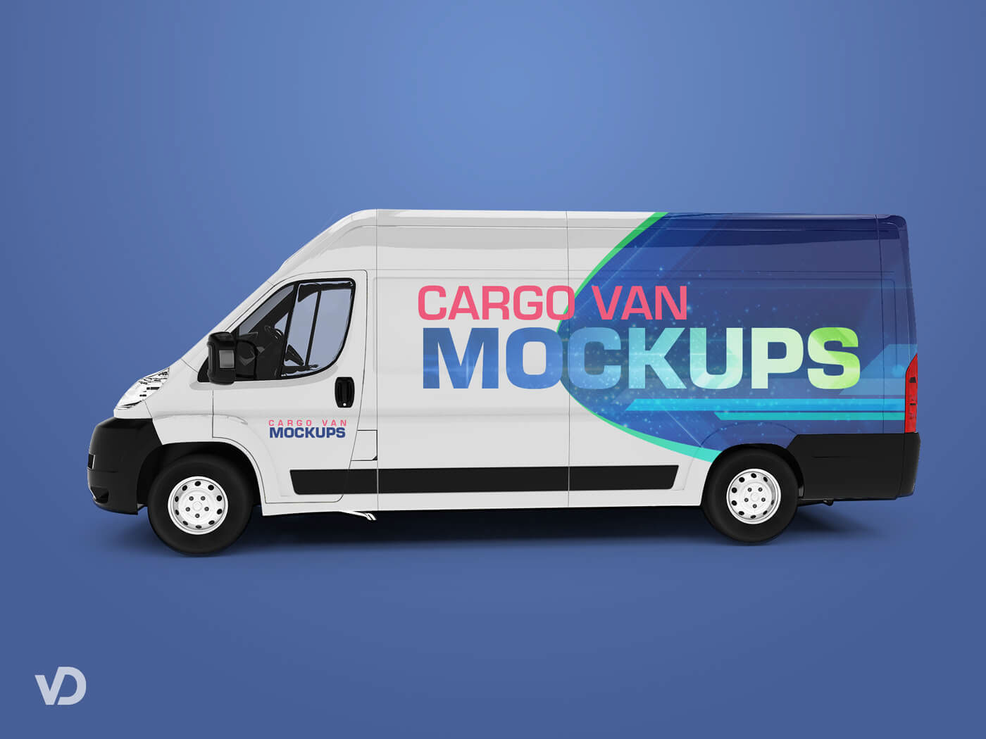 A free set of cargo van mockups