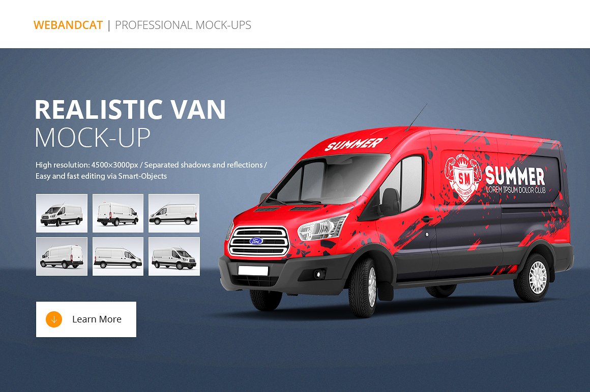 A stylish van mockup templates