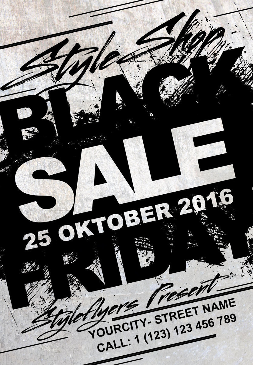 Download 35 Black Friday Psd Flyer Templates Decolore Net Yellowimages Mockups