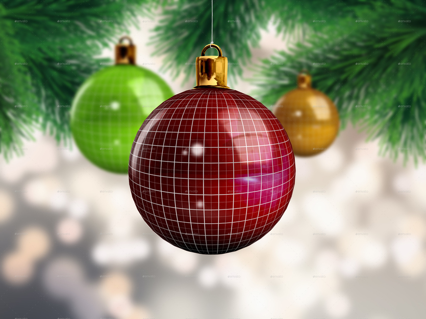 Download Free 21 Attractive Christmas Ball Psd Mockup Templates Decolore Net PSD Mockup Template