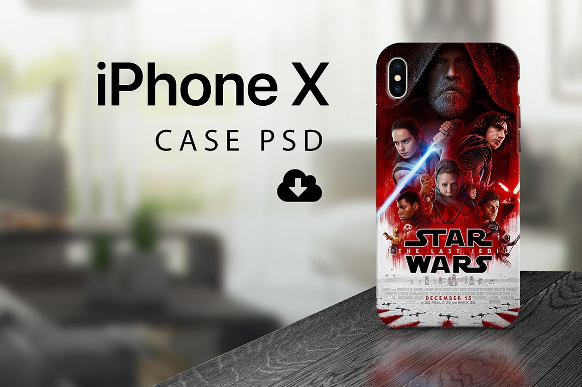 Case PSD Mockup with Star Wars Style