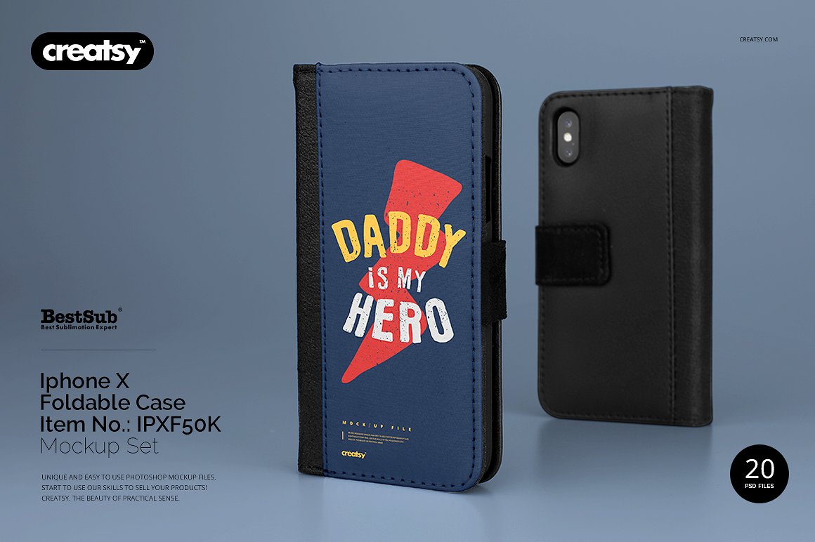 Foldable iPhone Case Mockups