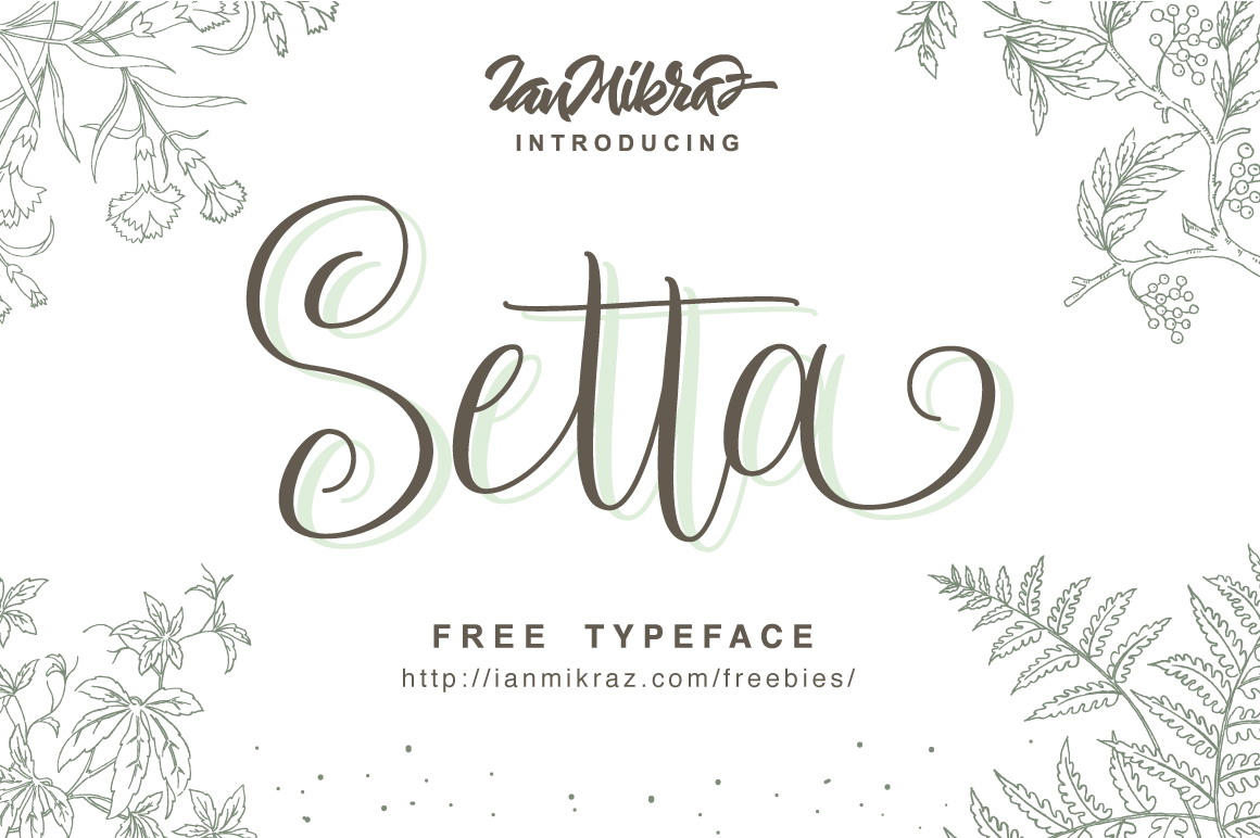 A free script typeface for weddings