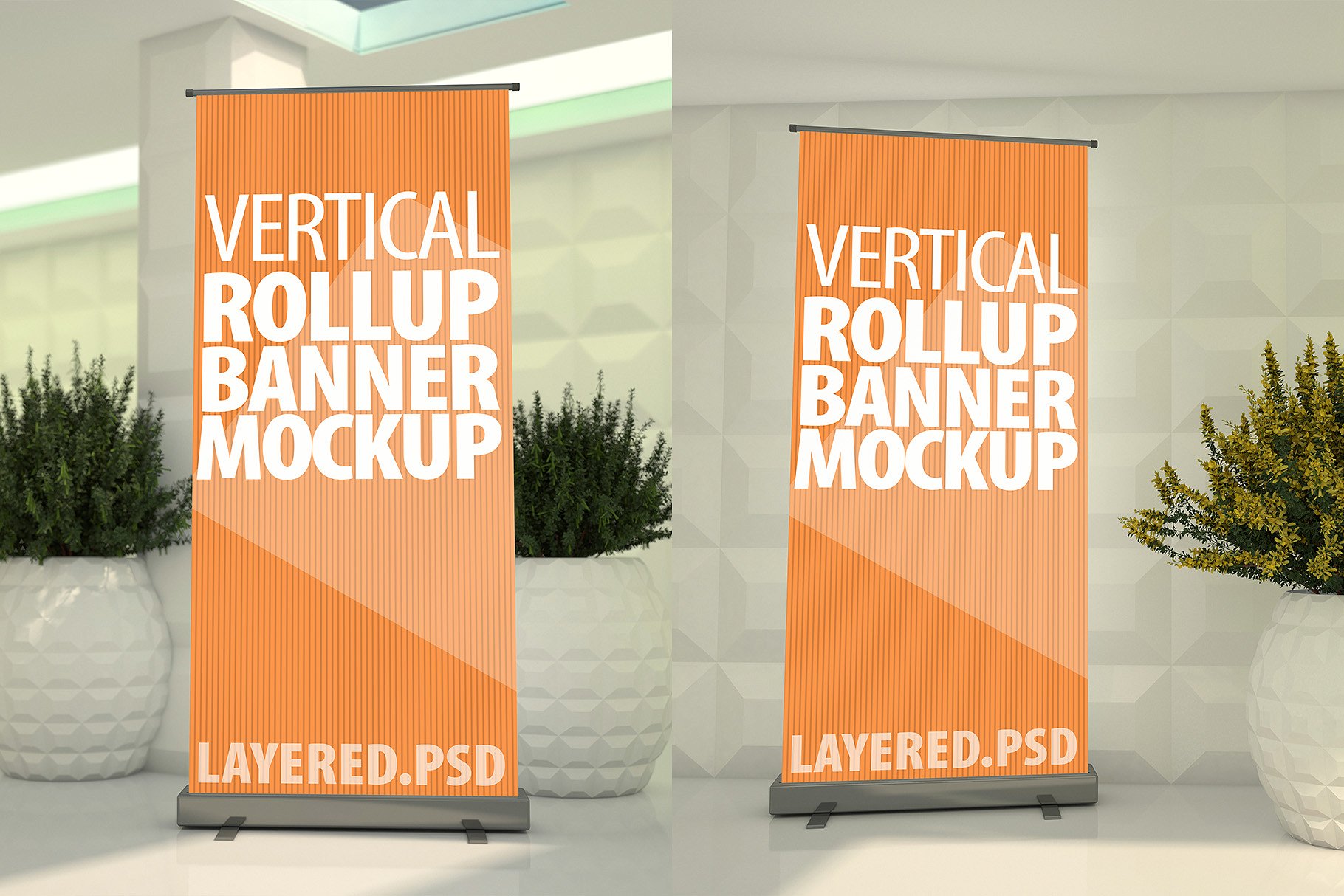 Download 40 Photorealitic Roll Up Standing Banner Psd Mockup Templates Decolore Net PSD Mockup Templates