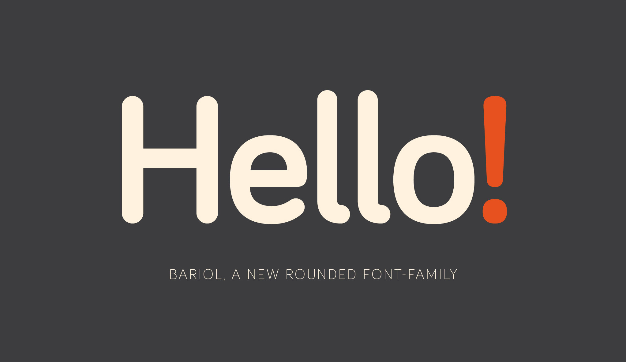 A free rounded font family