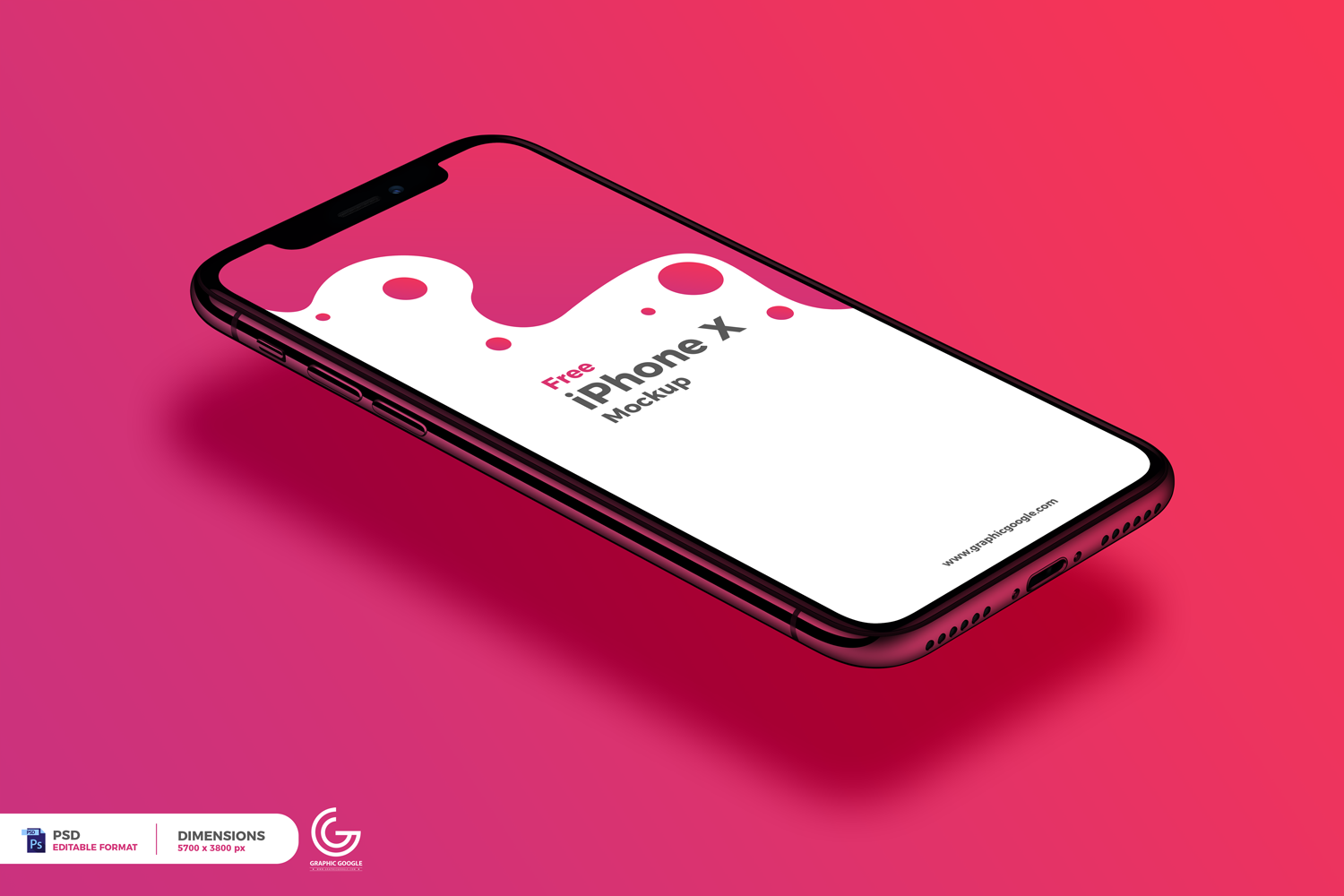 A free iphone x mockup