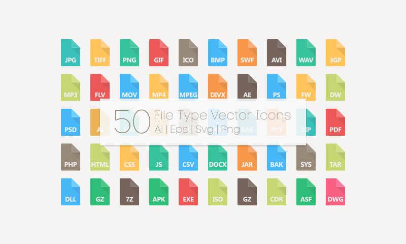 30 File Type Icons For Designer Developers Decolore Net