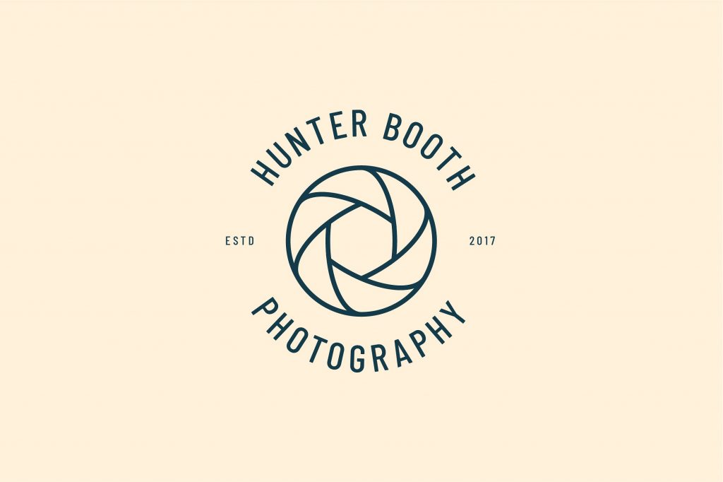 A set of minimal photography logos