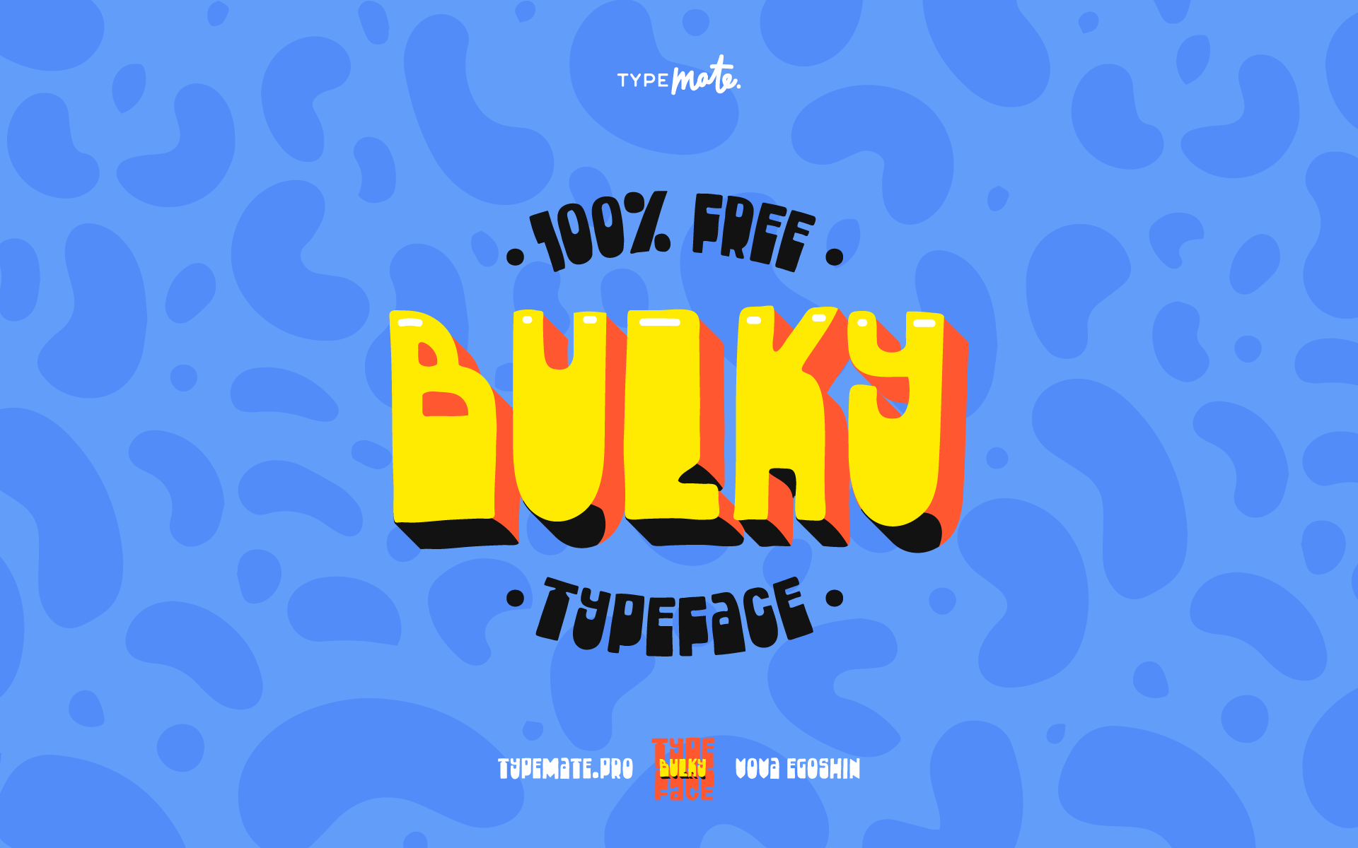 A free bulky typeface