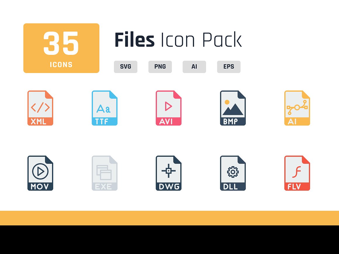 30 File Type Icons For Designer Developers Decolore Net
