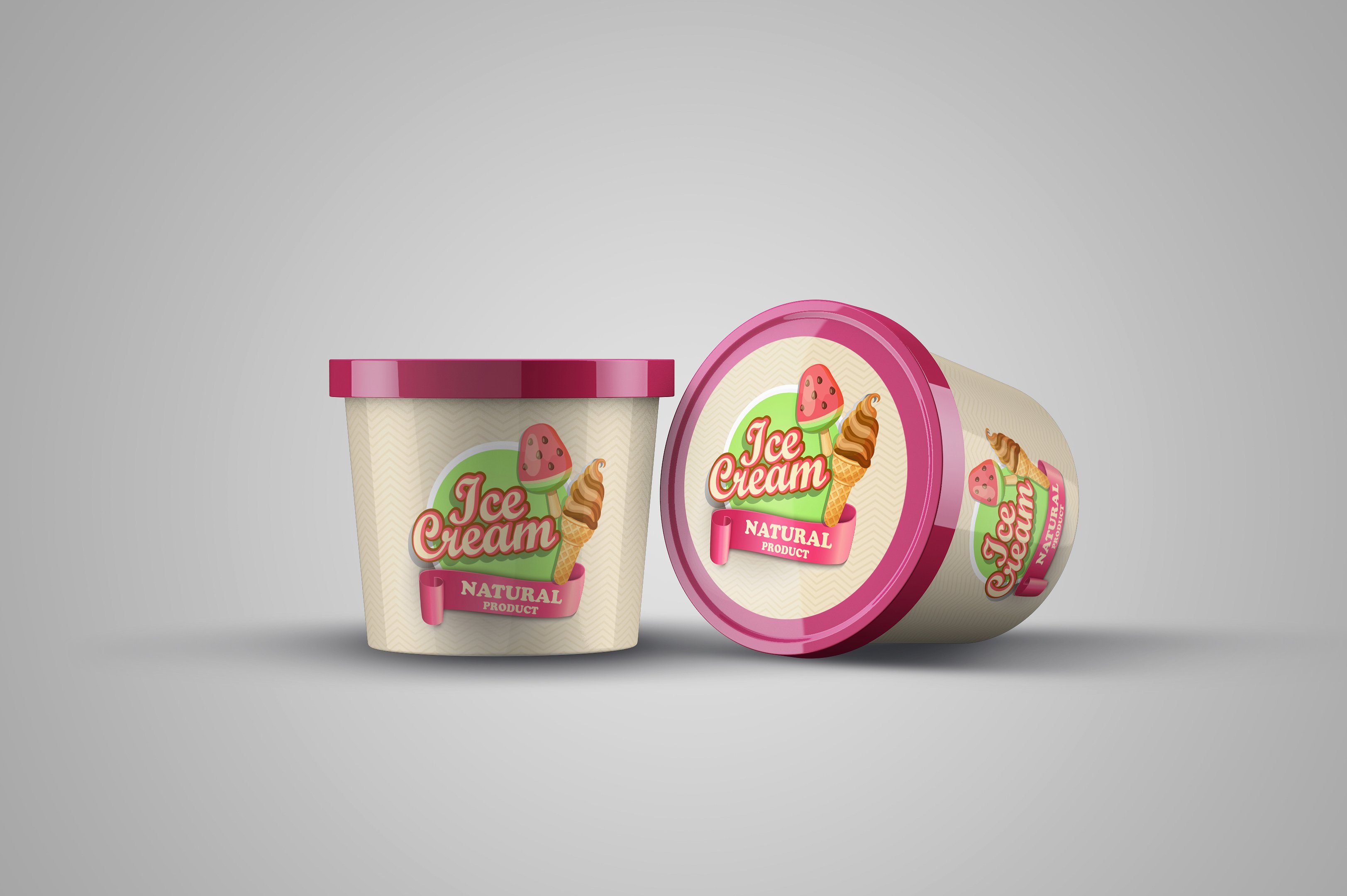 Free Ice Cream Cup Bucket Packaging Mockup Psd Good Mockups