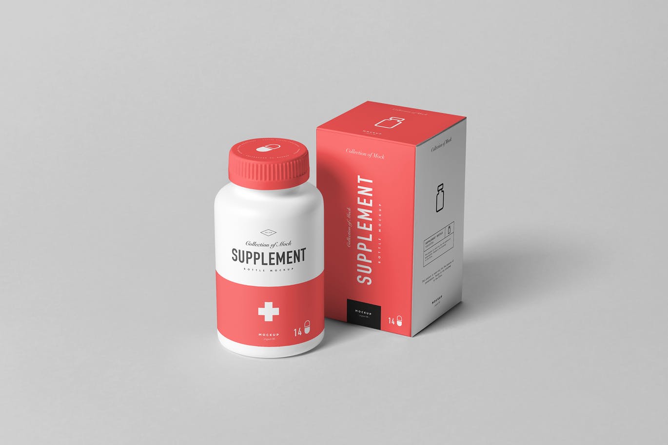 Boxes W Jar & Bottle Mockup - Yellowimages