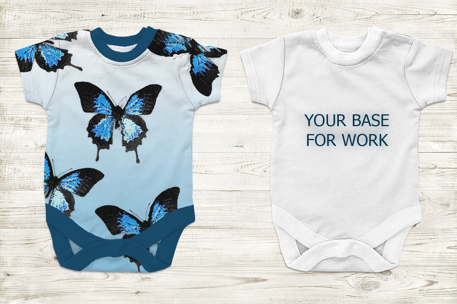 Baby onesie mockup template